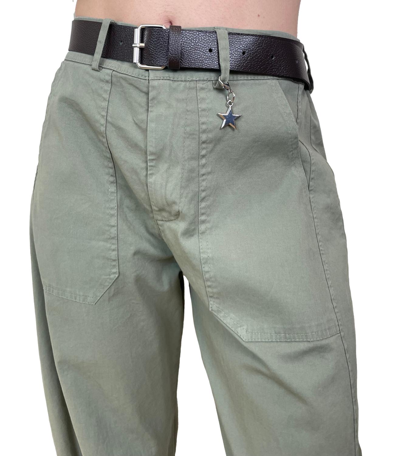 Susy Mix Pantalone Ovetto Militare Donna