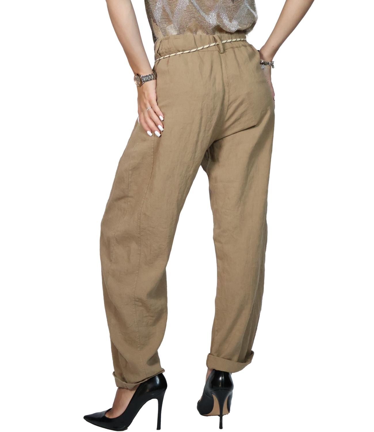 Susy Mix Pantalone Cammello da Donna