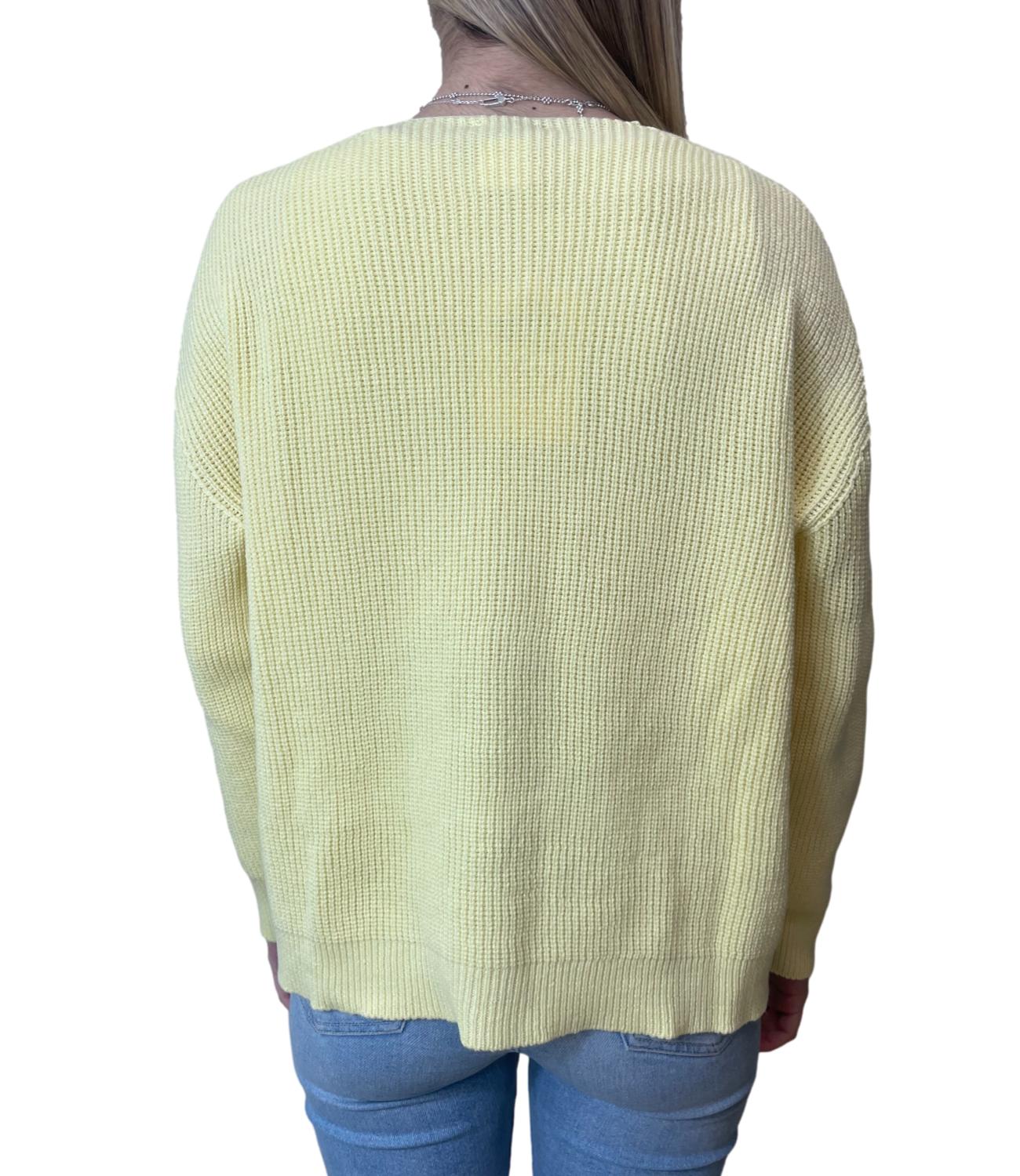 SUSY MIX cardigan giallo donna