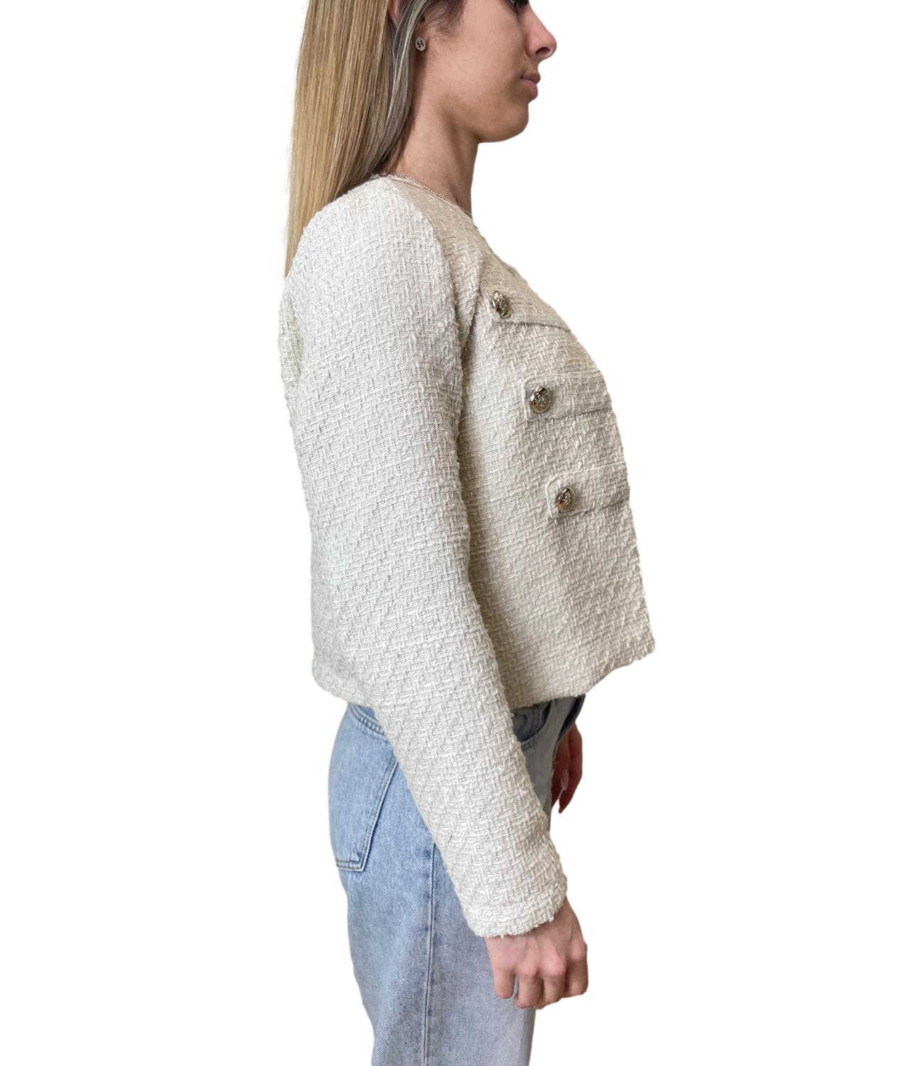 Susy Mix Giacca Panna Donna