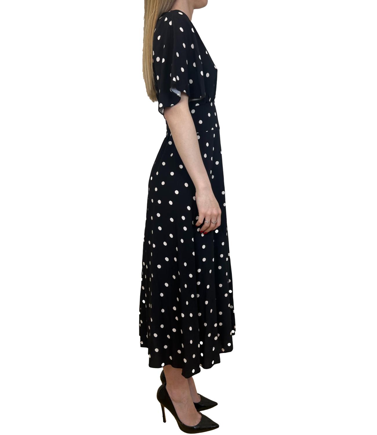Susy Mix Abito Pois Nero Donna