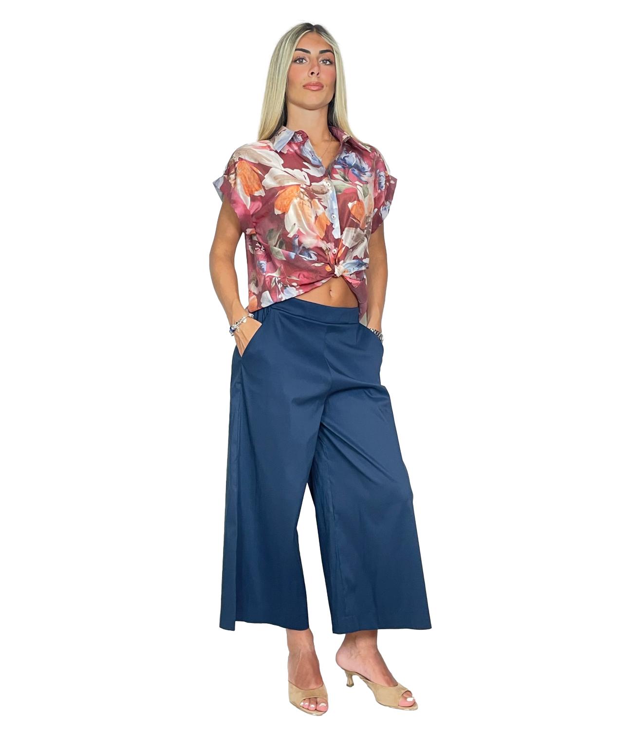 Susy Mix Pantalone Blu Navy da Donna