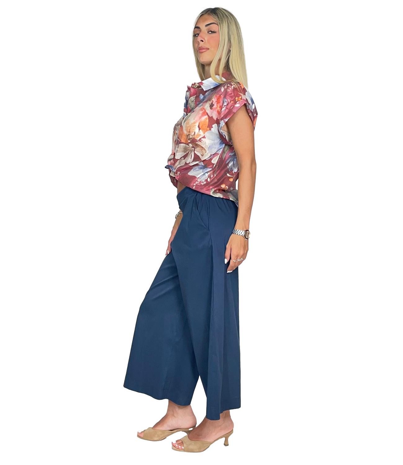 Susy Mix Pantalone Blu Navy da Donna