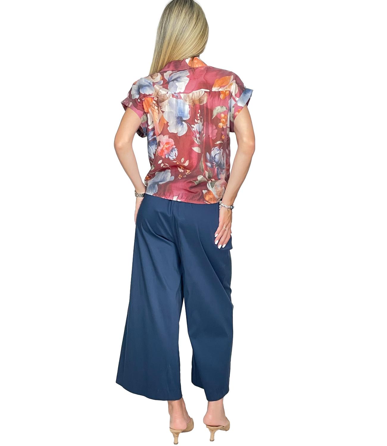 Susy Mix Pantalone Blu Navy da Donna