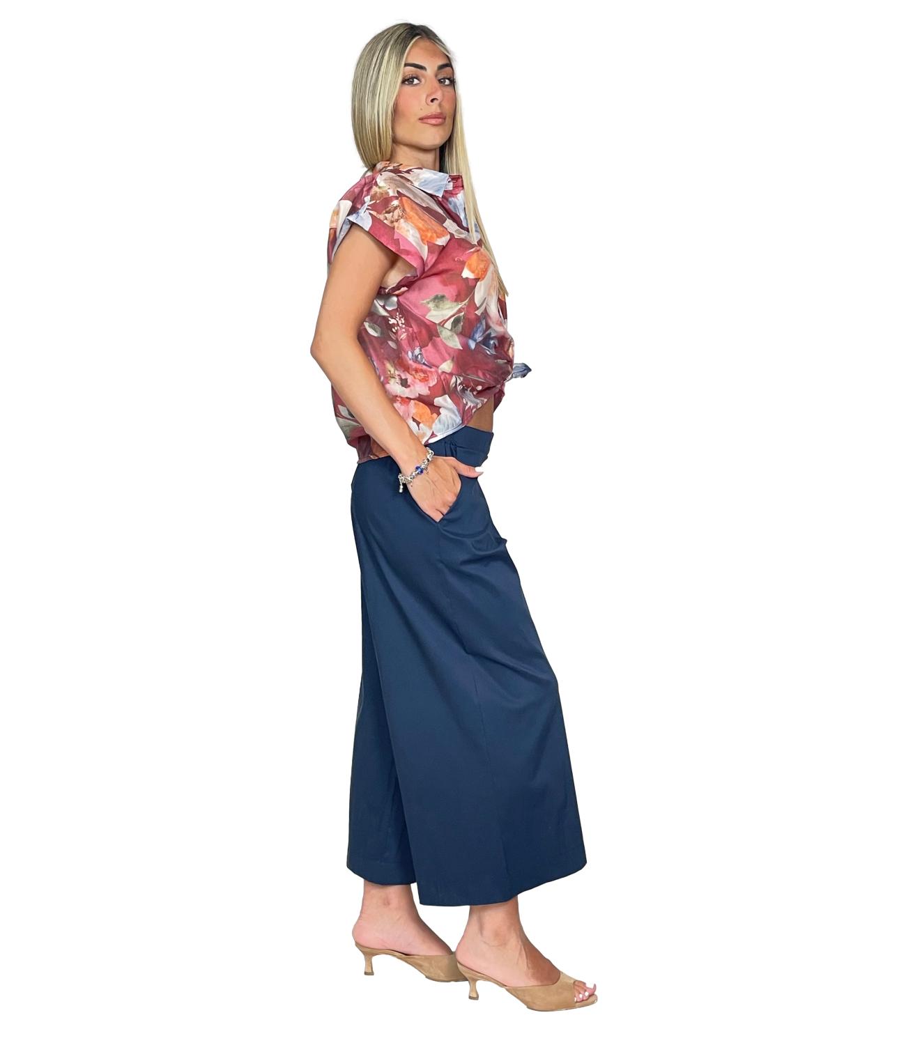 Susy Mix Pantalone Blu Navy da Donna