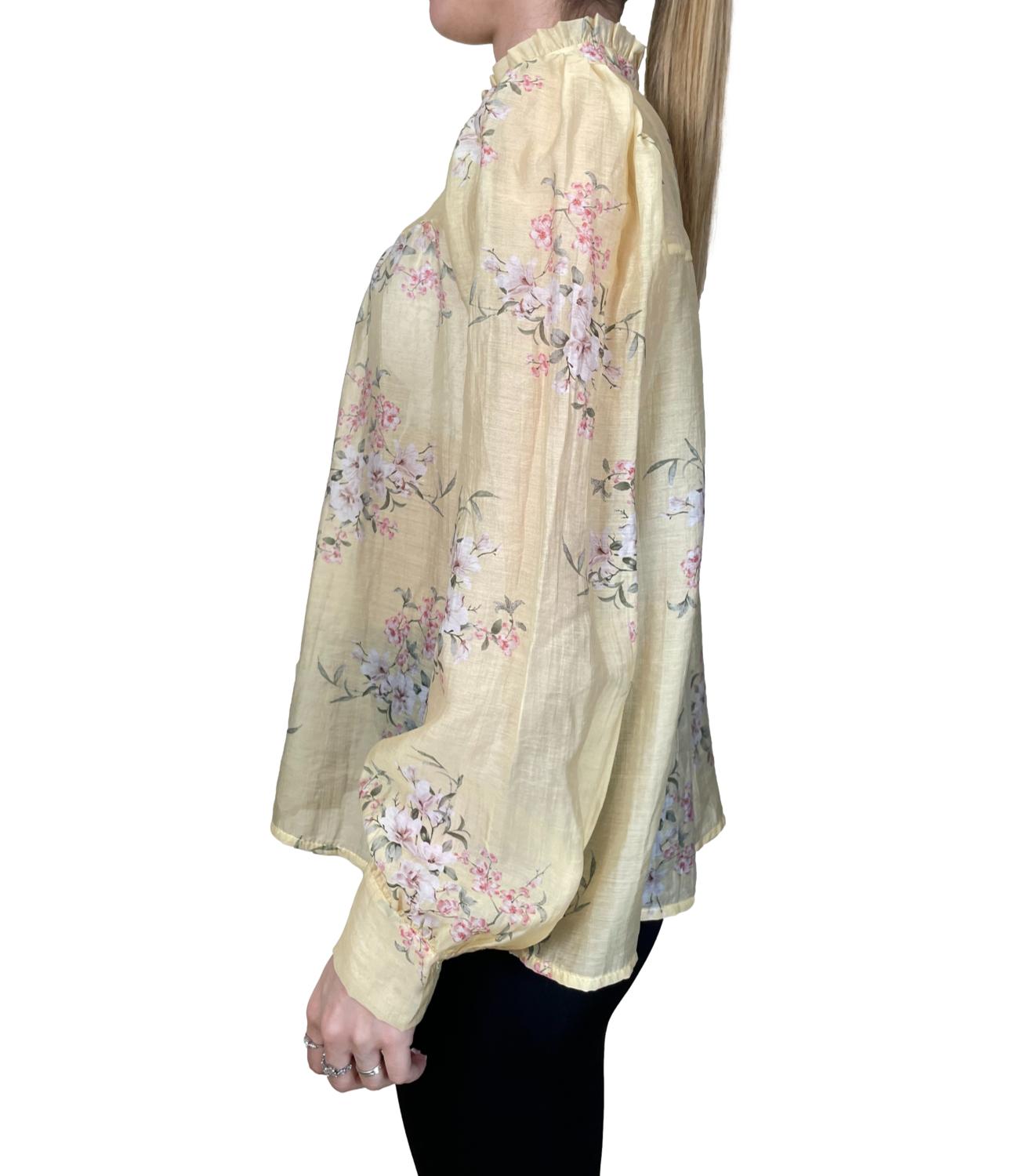 Susy Mix Camicia Giallo Floreale Donna