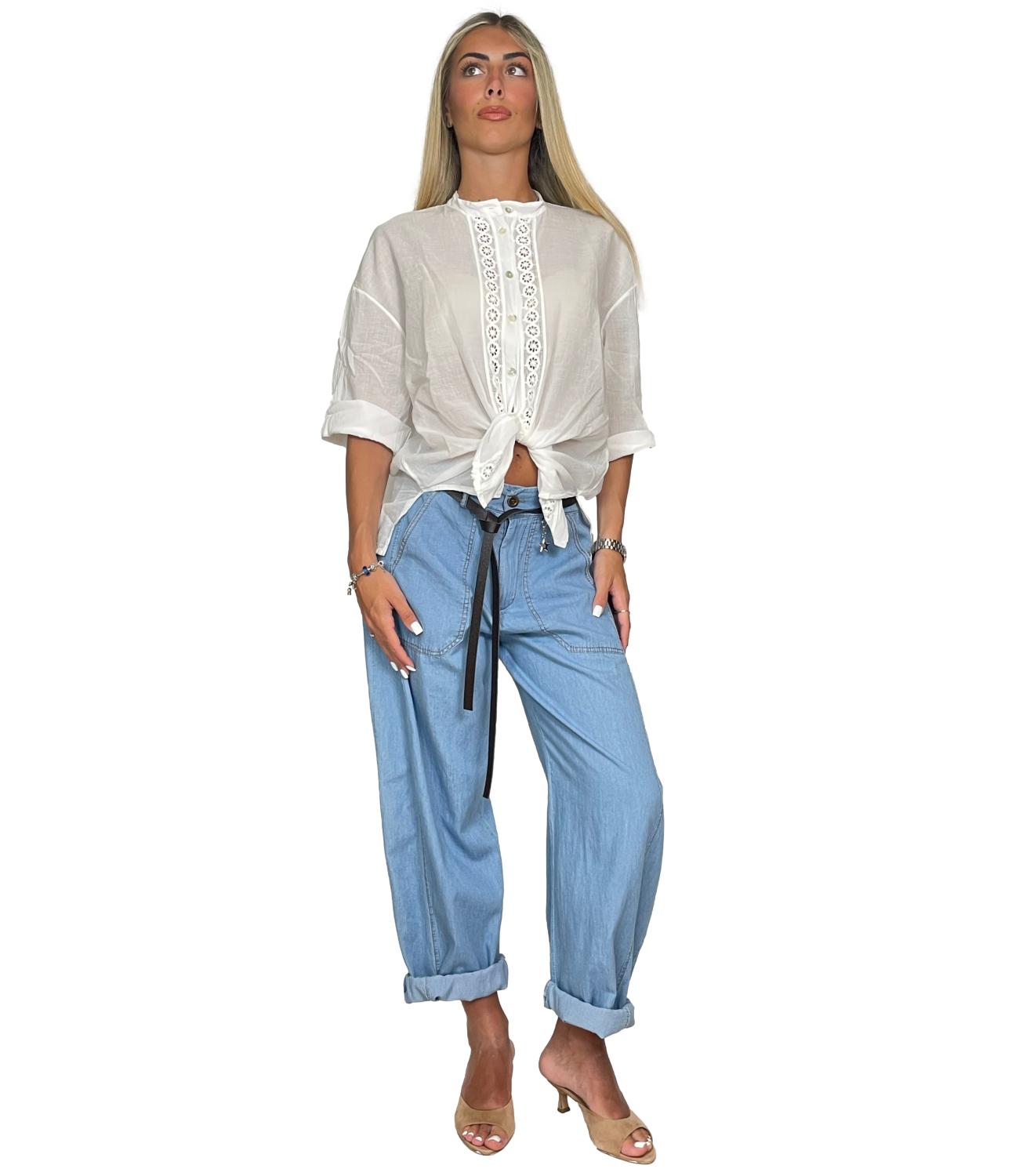 Susy Mix Camicia Latte da Donna