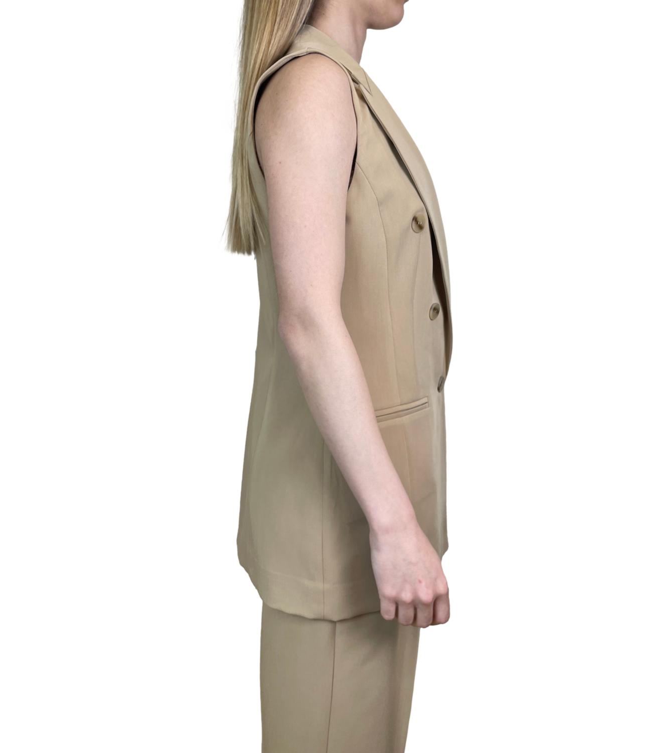 Susy Mix Gilet Cammello Donna