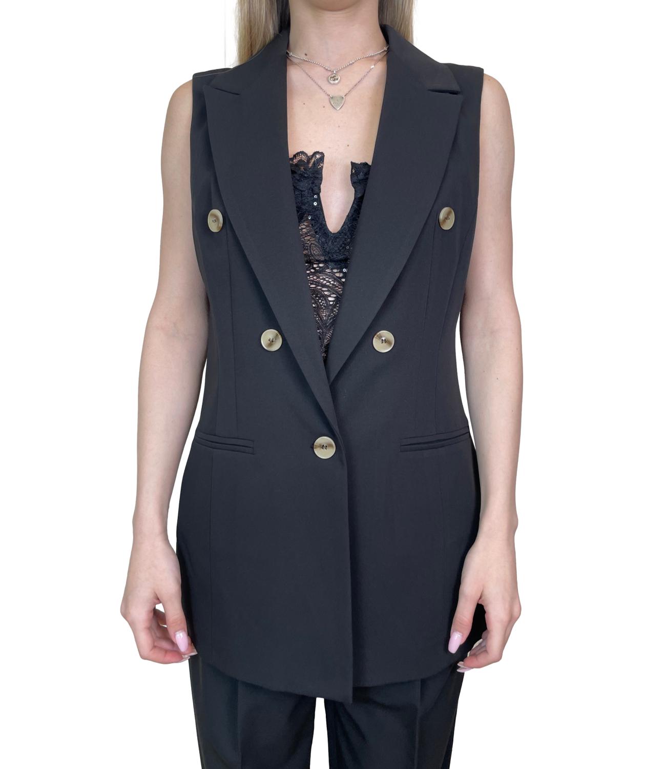Susy Mix Gilet Nero Donna