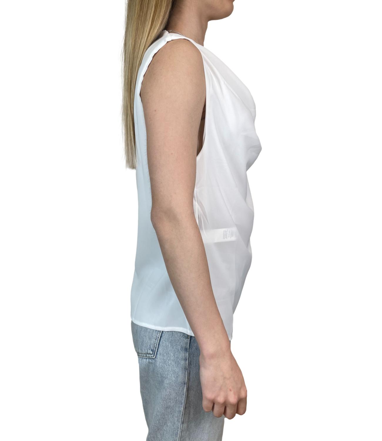 Susy Mix Camicia Smanicata Panna Donna