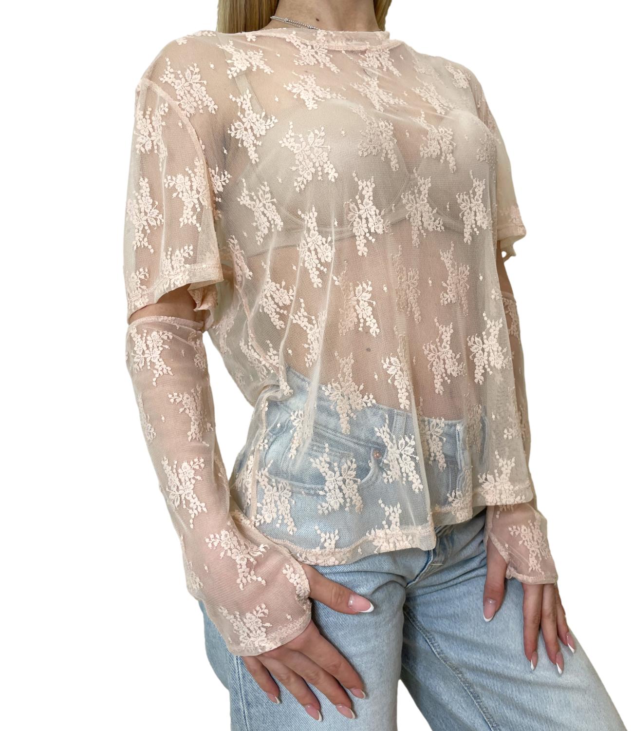 Susy Mix T-shirt Pizzo Rosa Donna