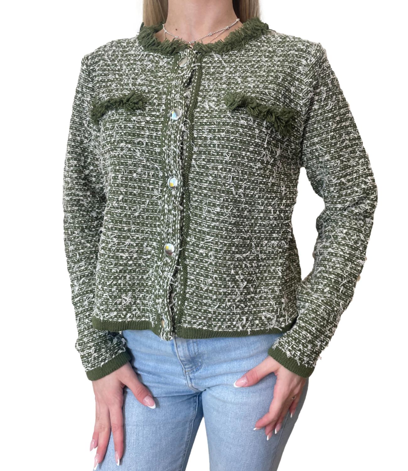 Susy Mix Giacca Verde Militare da Donna