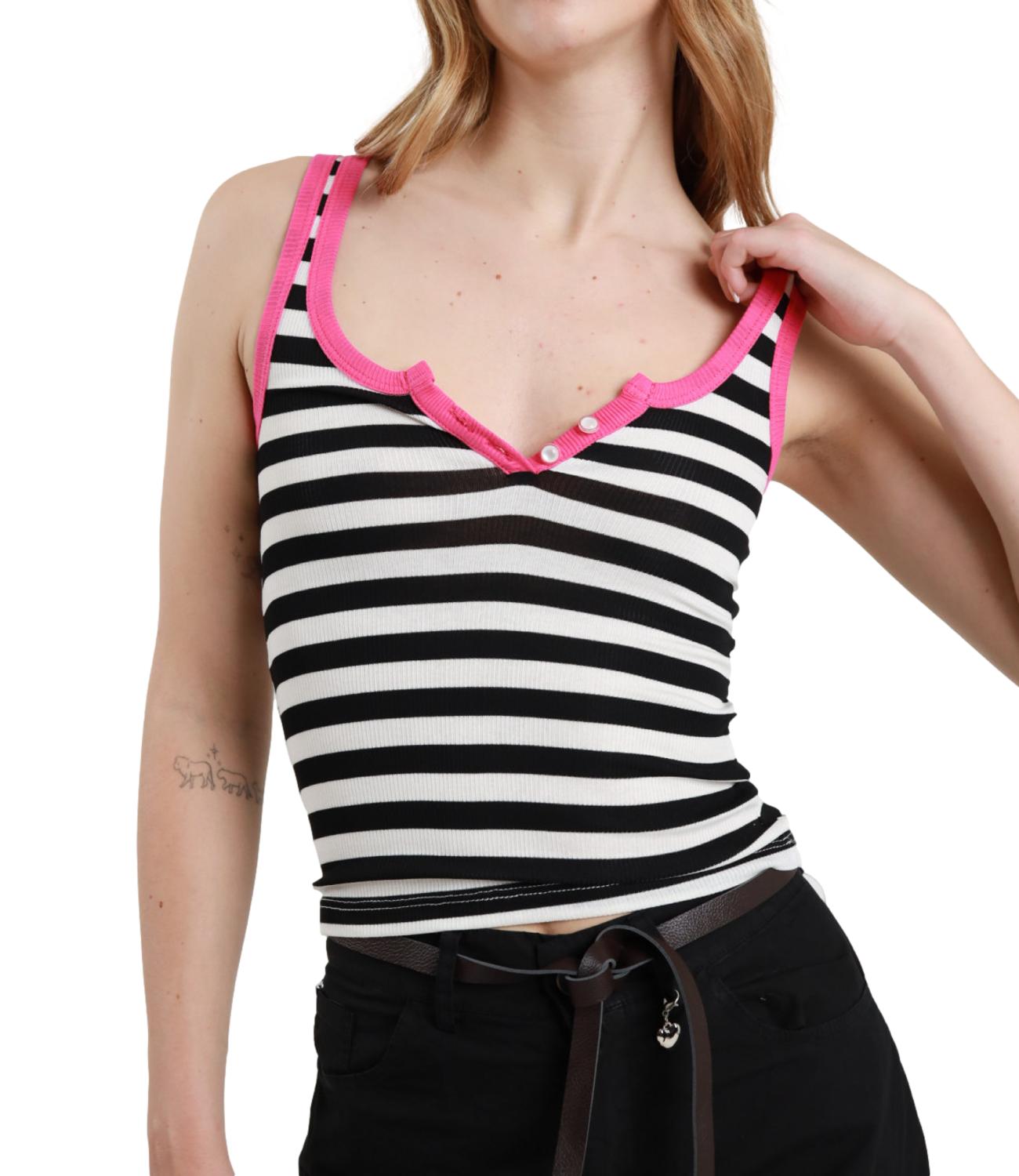 Susy Mix Canotta Nero da Donna