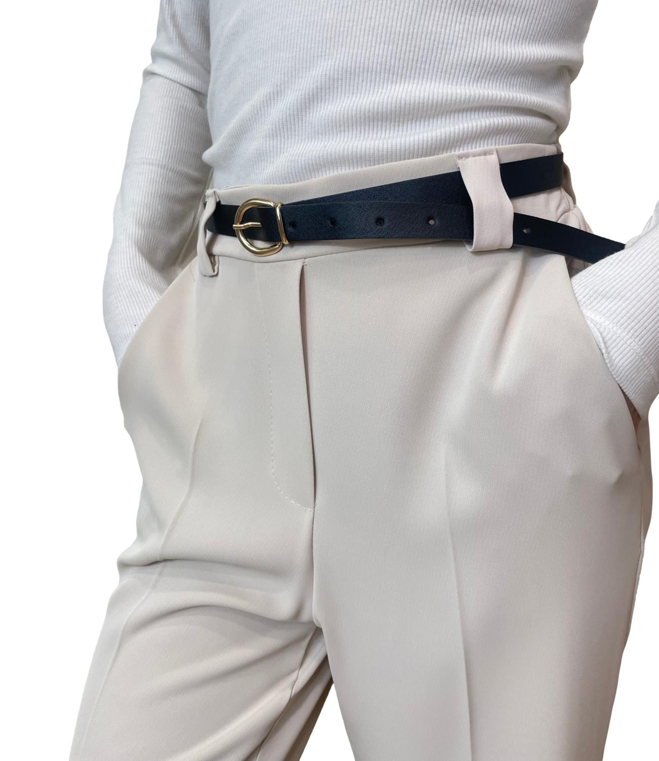 Susy Mix Pantalone Avorio da Donna