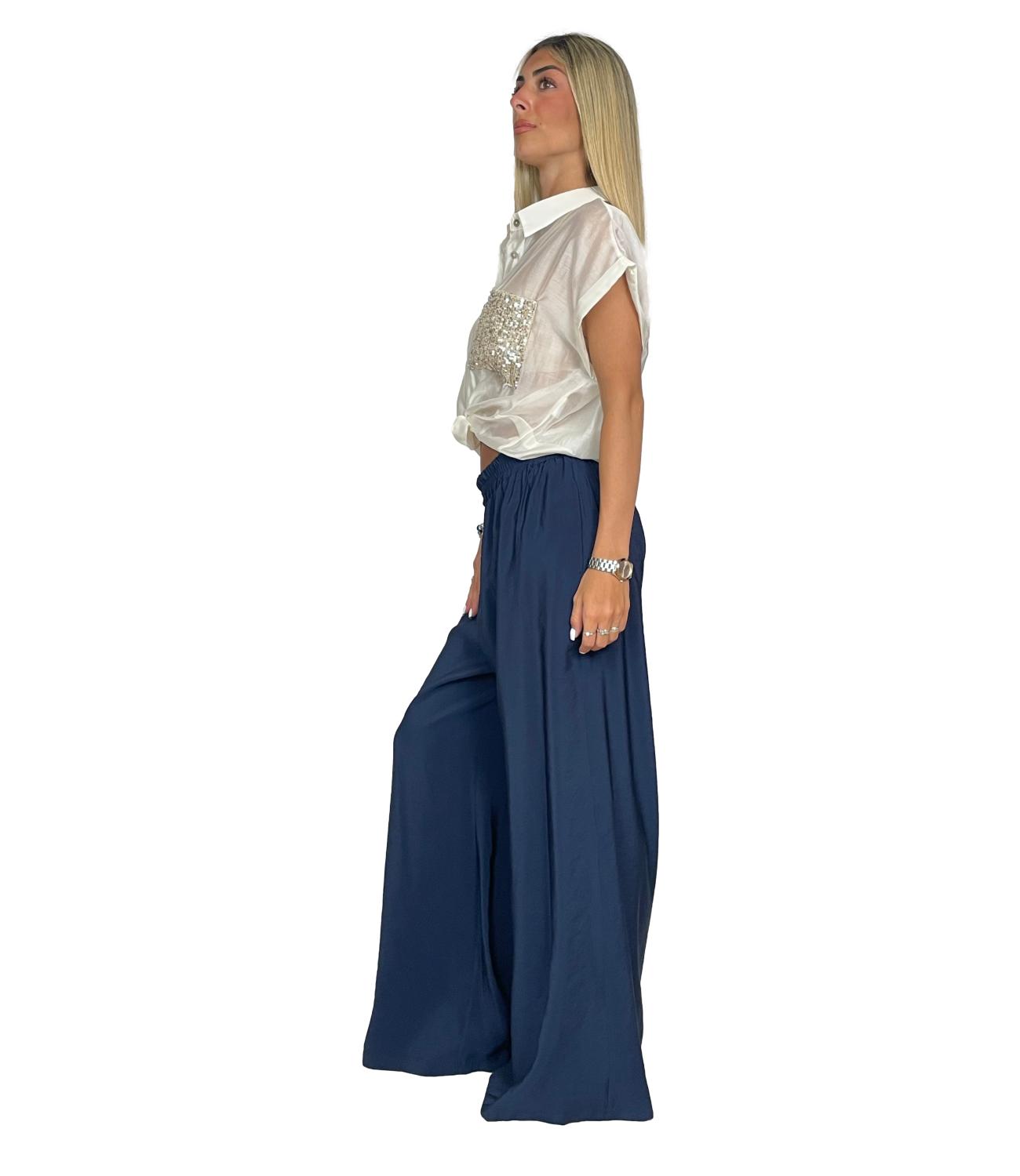 Susy Mix Pantalone Blu da Donna