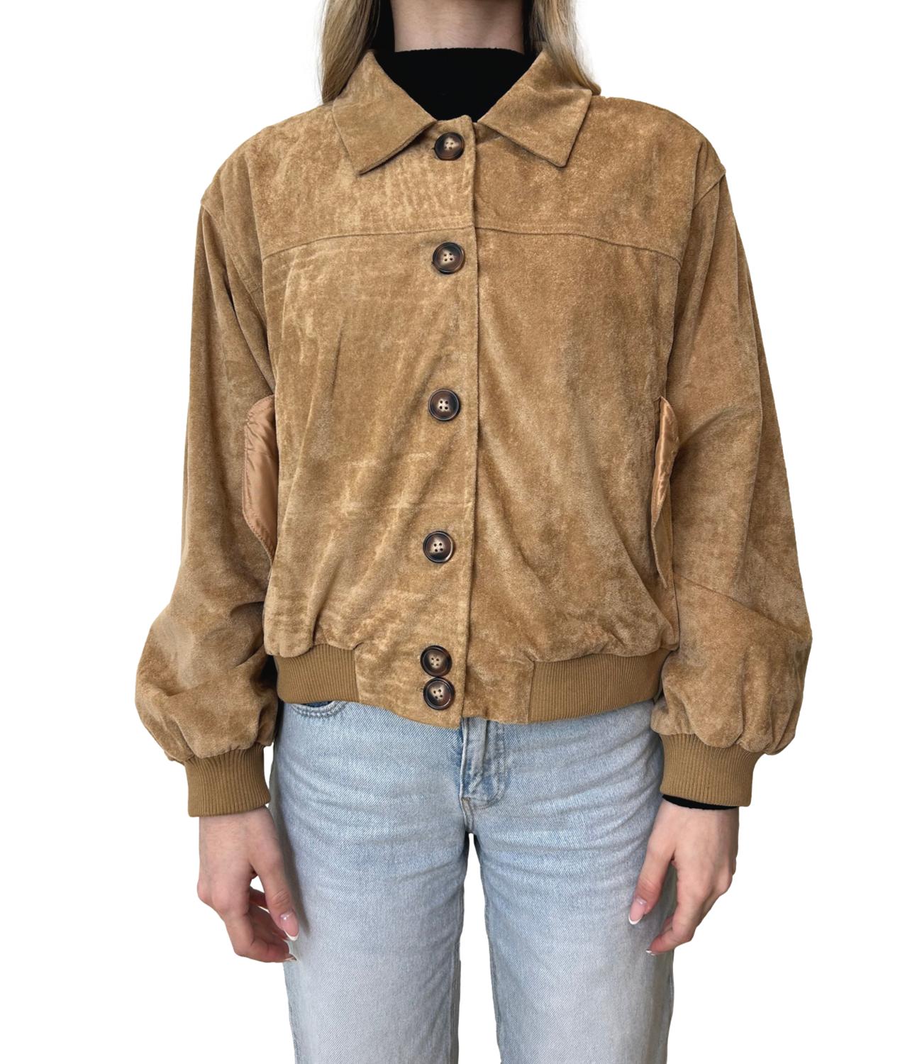 Susy Mix Bomber Cognac Donna
