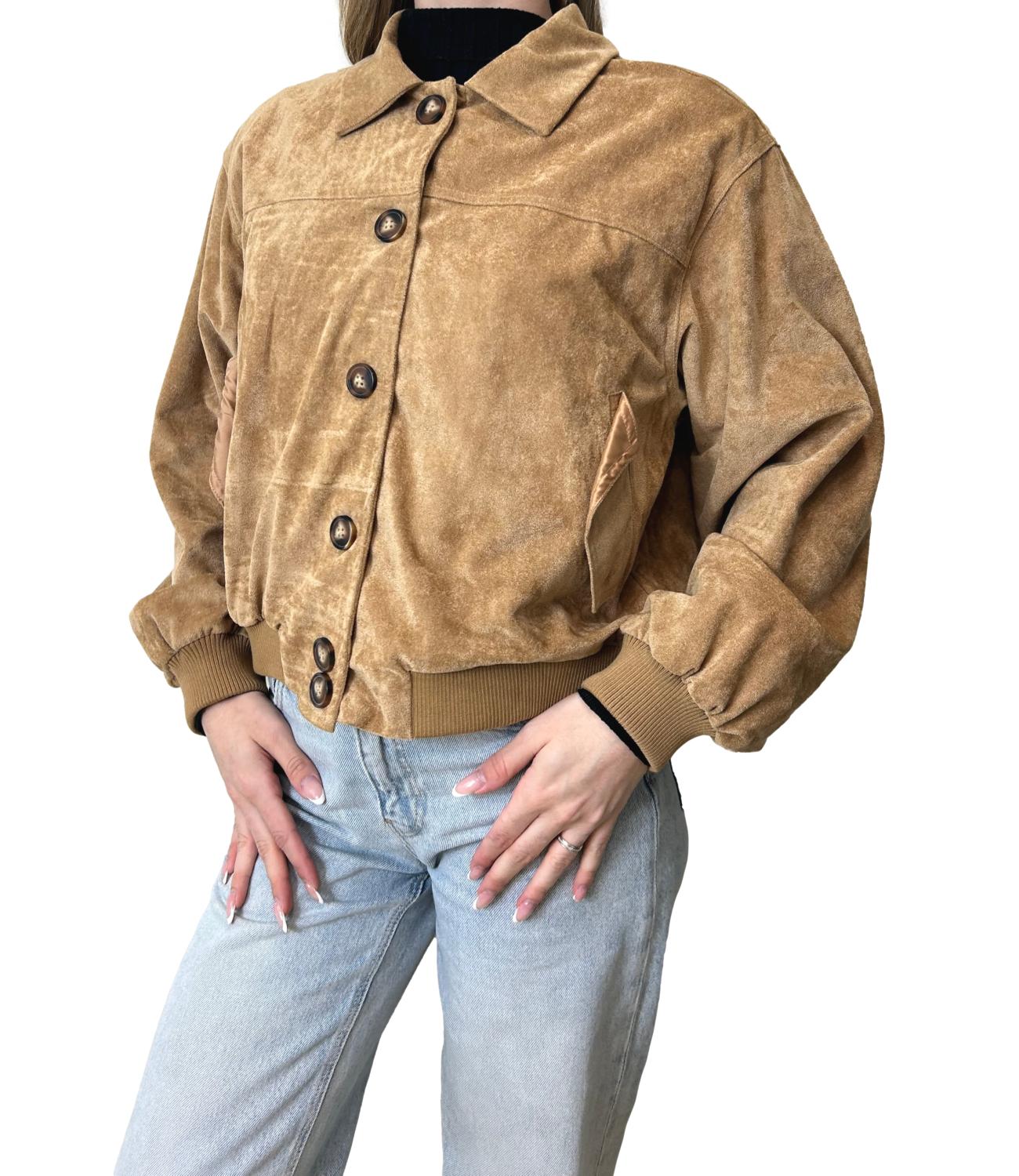 Susy Mix Bomber Cognac Donna