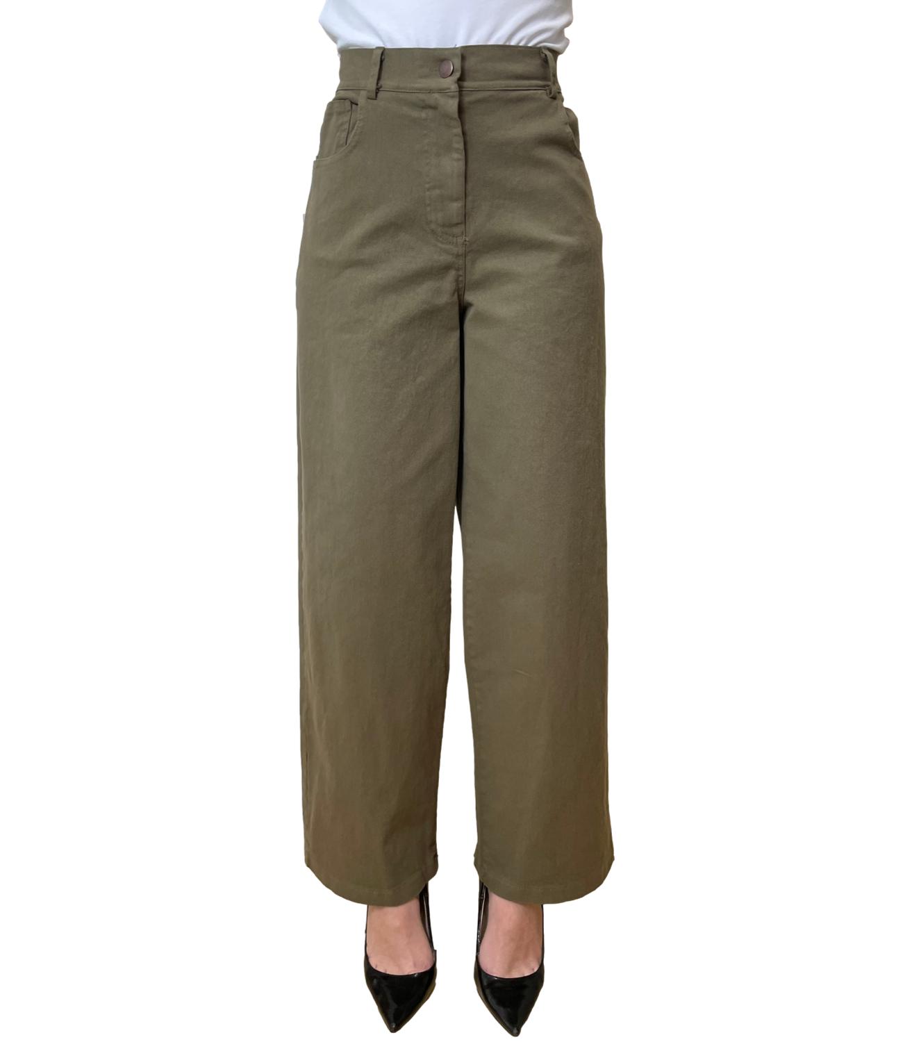 Susy Mix Pantalone Verde Militare Donna