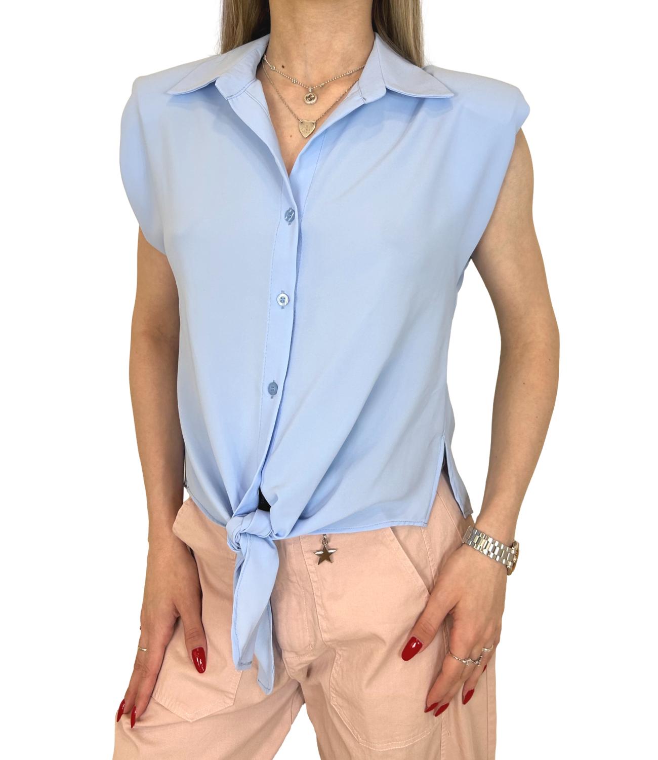 Susy Mix Camicia Celeste Donna