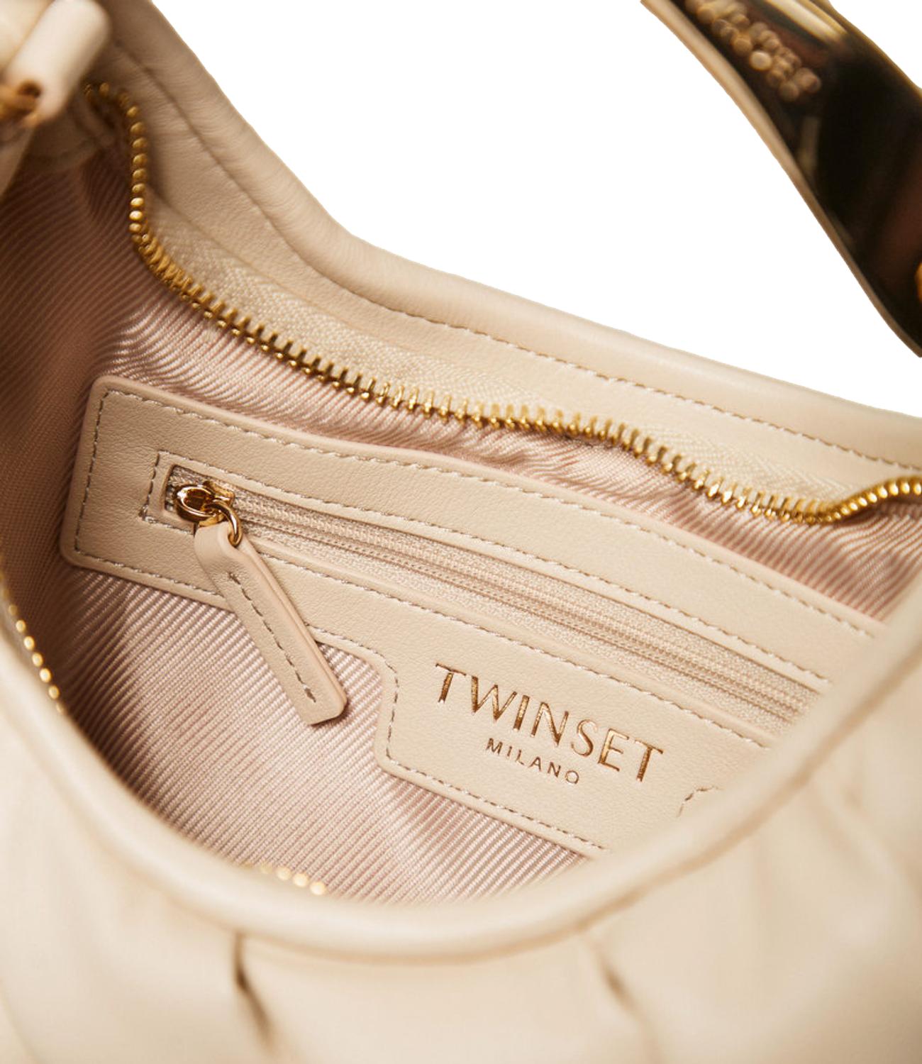 TWIN SET borsa Beige "Parchment" donna