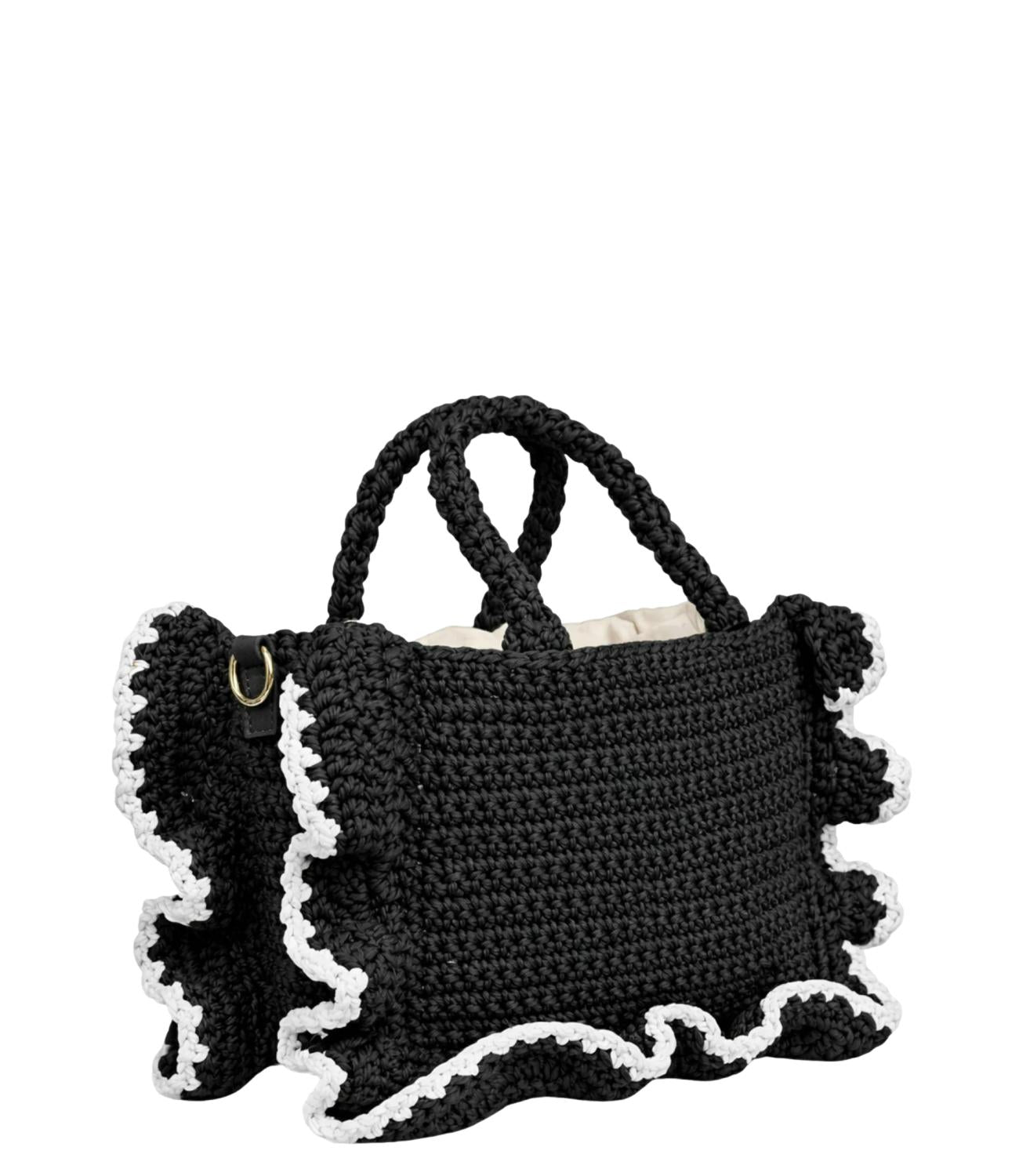 Twinset Borsa Tote Nero/Madreperla Donna