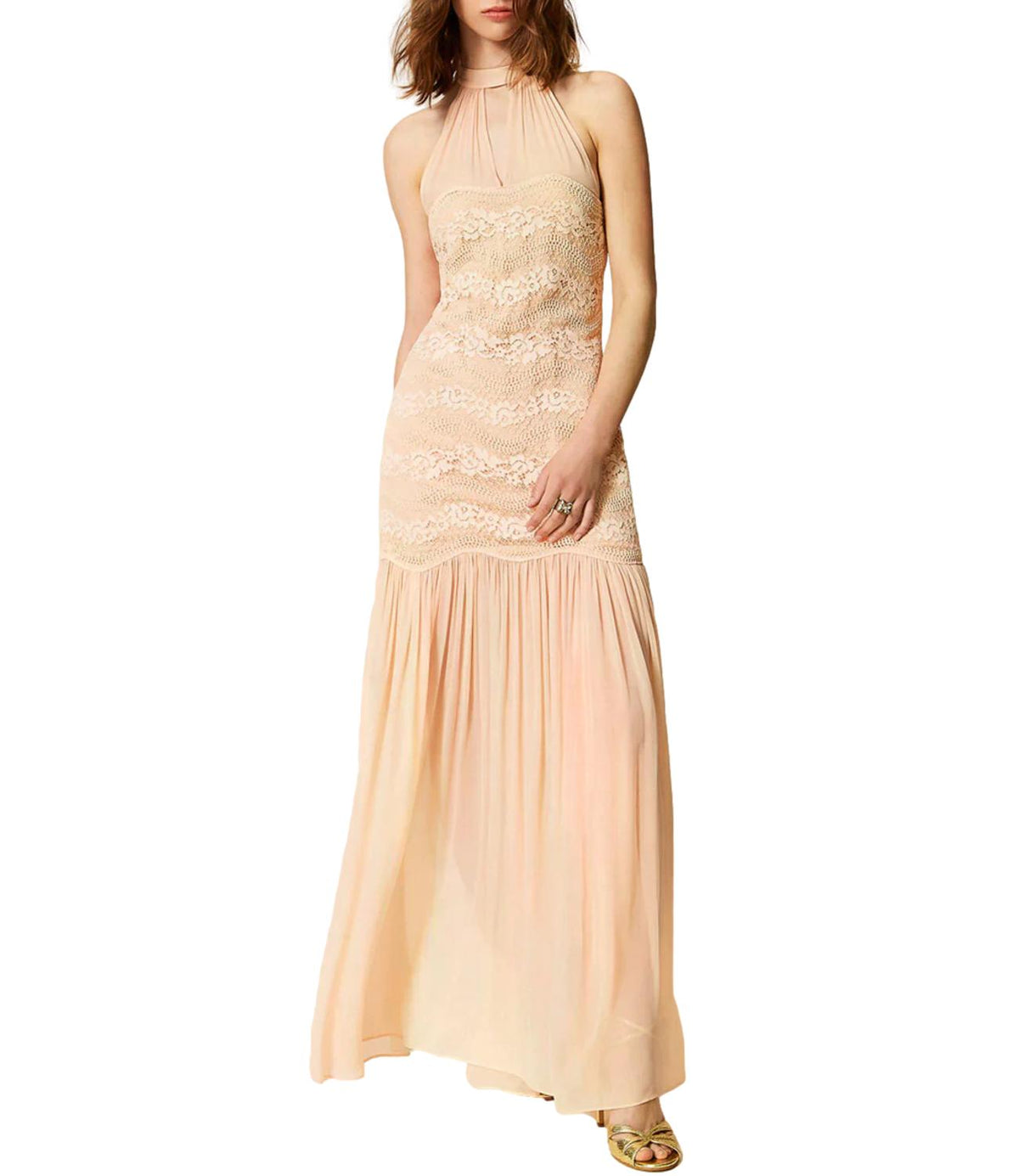Twinset Abito Rosa Donna
