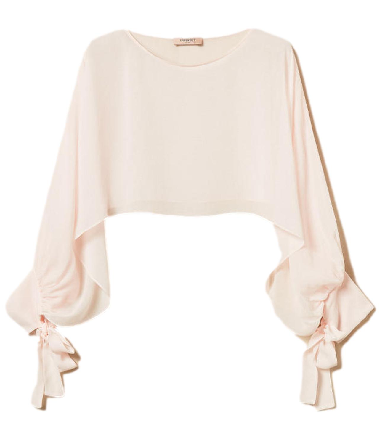 TWIN SET Coprispalle sabbia rosa donna