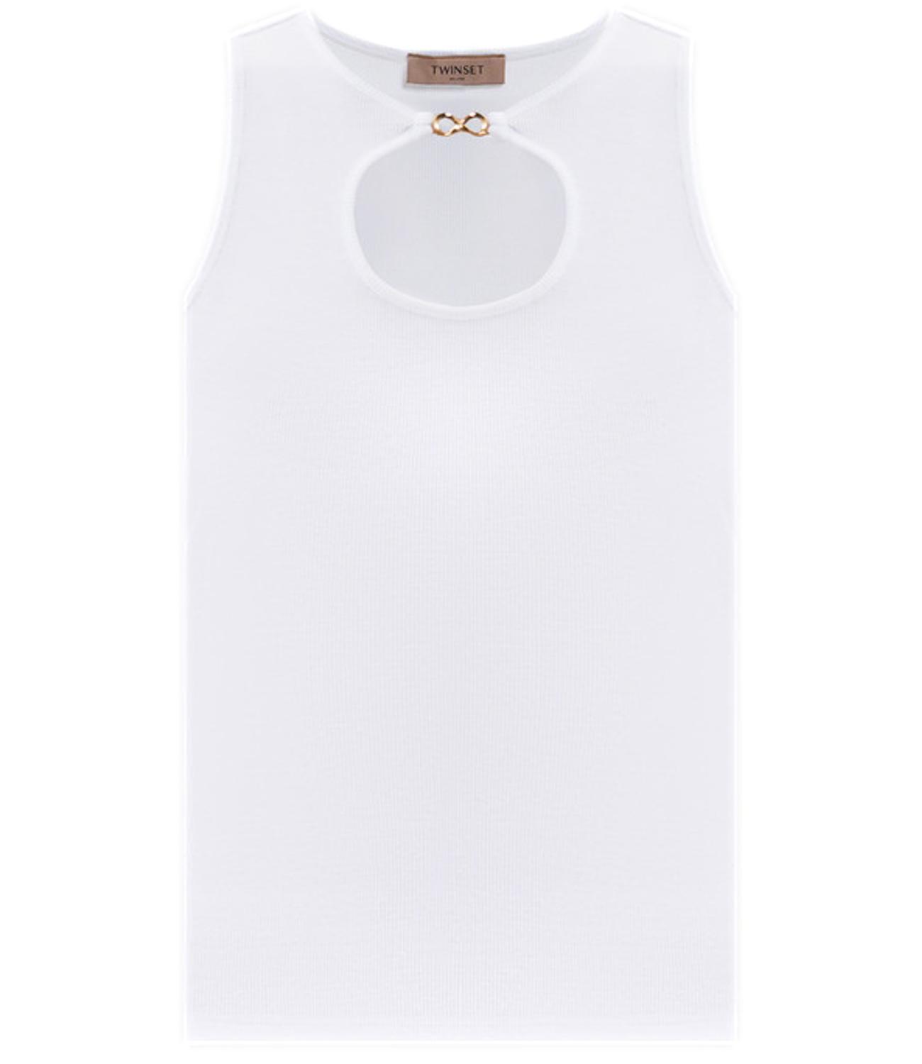 Twinset Top Bianco Ottico Donna