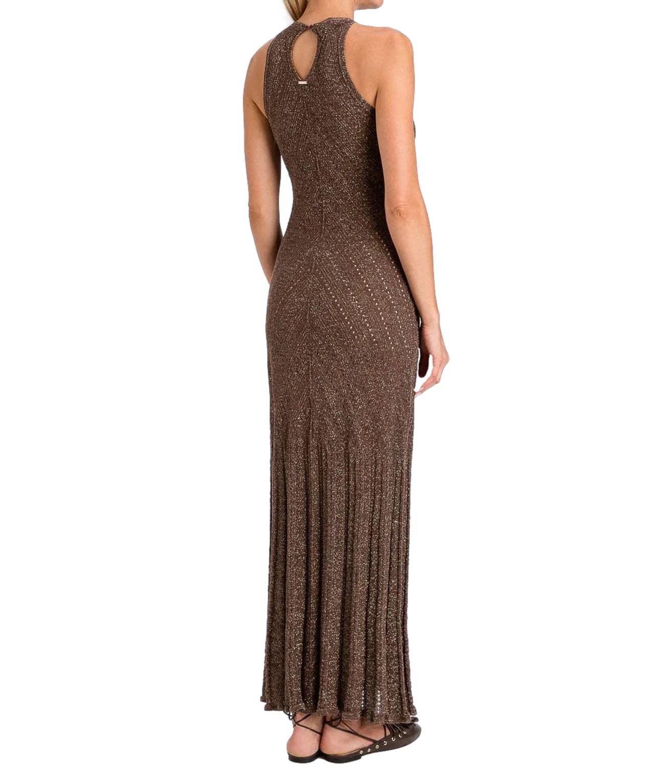 Twinset Abito Coffe Lurex Donna