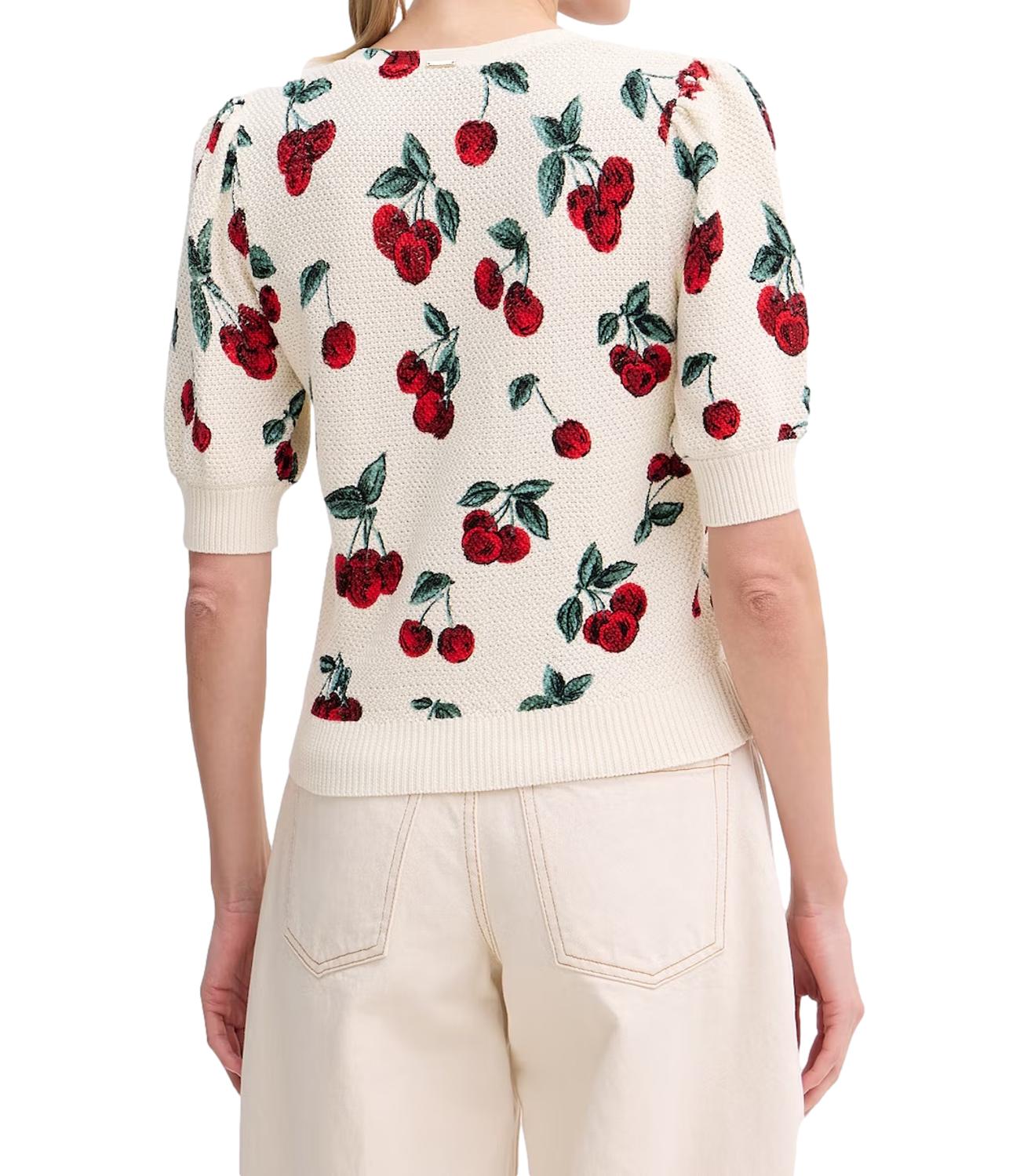 Twinset Maglia Cherries White Donna