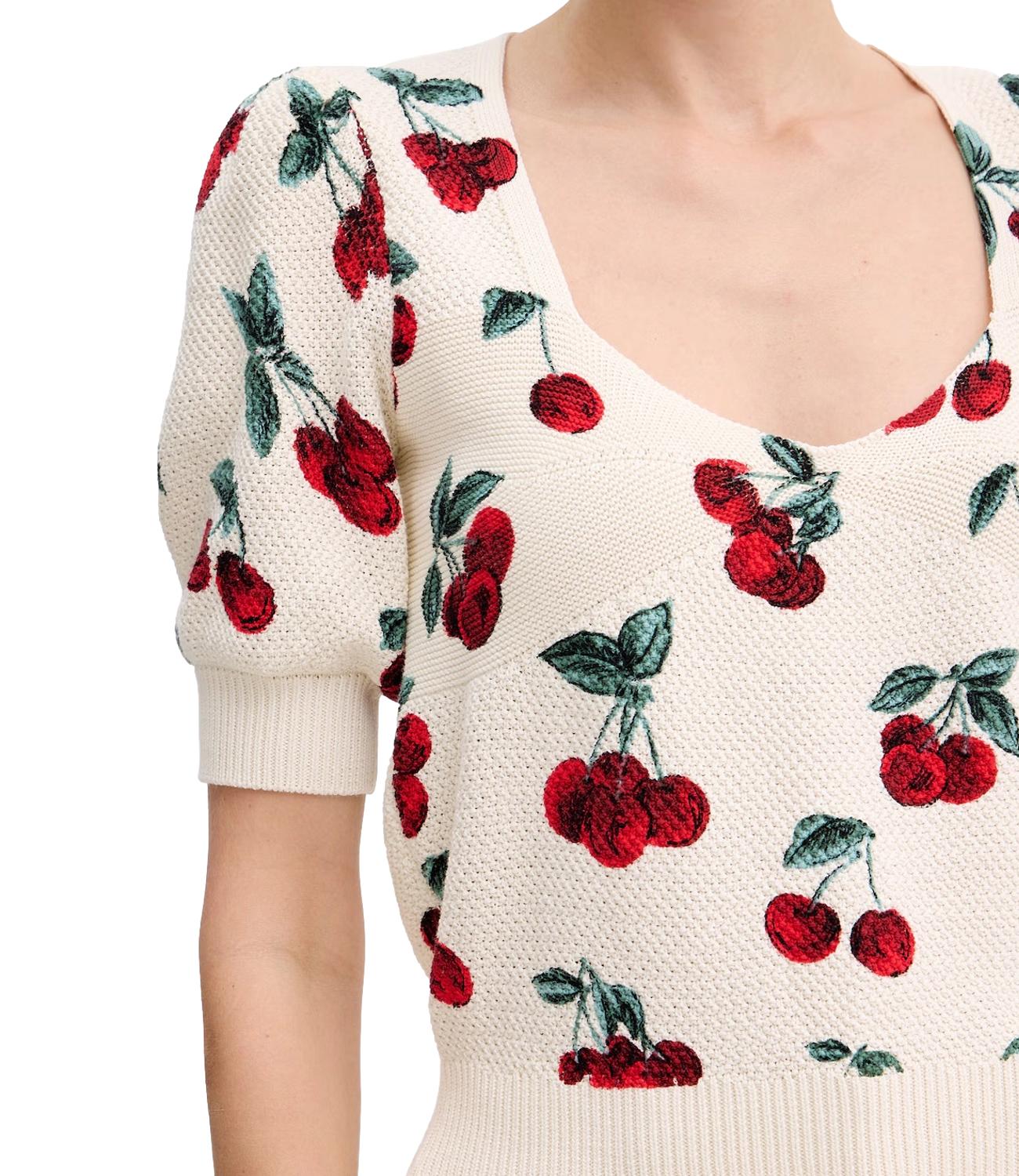 Twinset Maglia Cherries White Donna