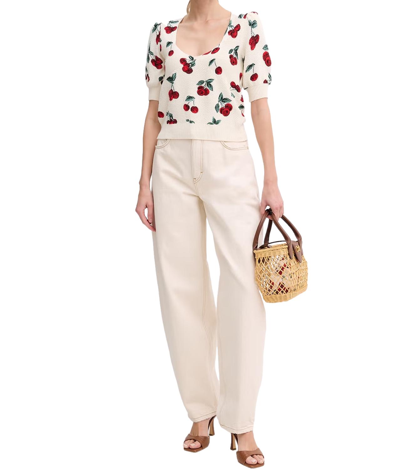 Twinset Maglia Cherries White Donna