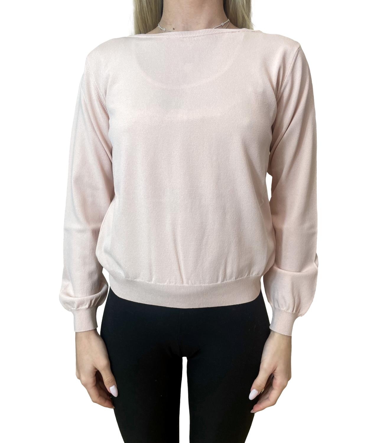 Vicolo Maglia Fiocco Rosa Donna