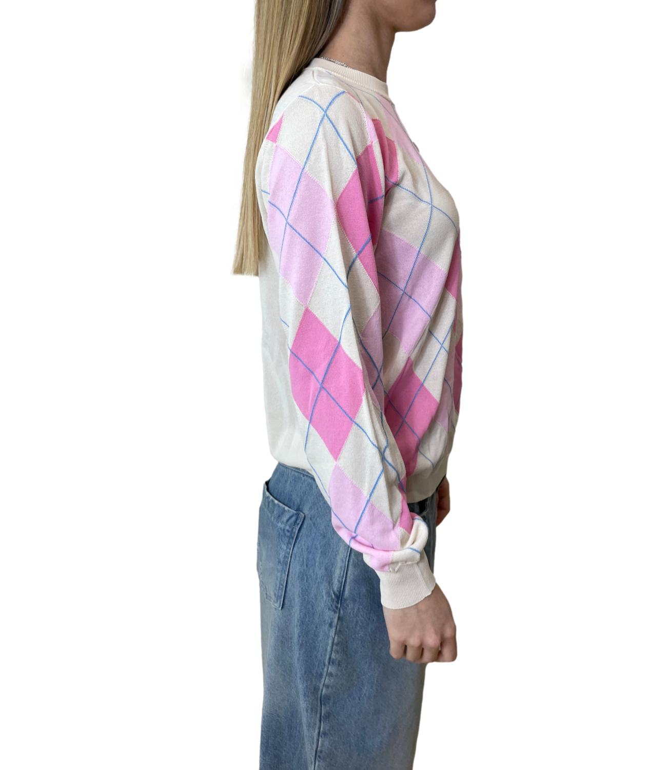 Vicolo Magla Rombi Multicolor Donna