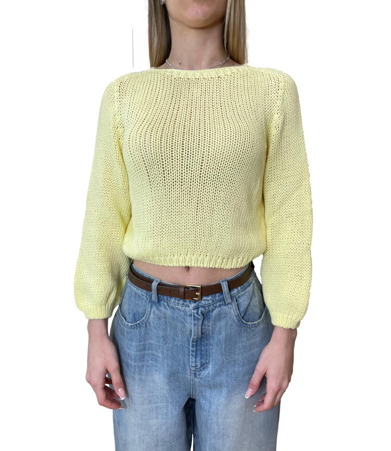 Vicolo Maglia Giallo Donna