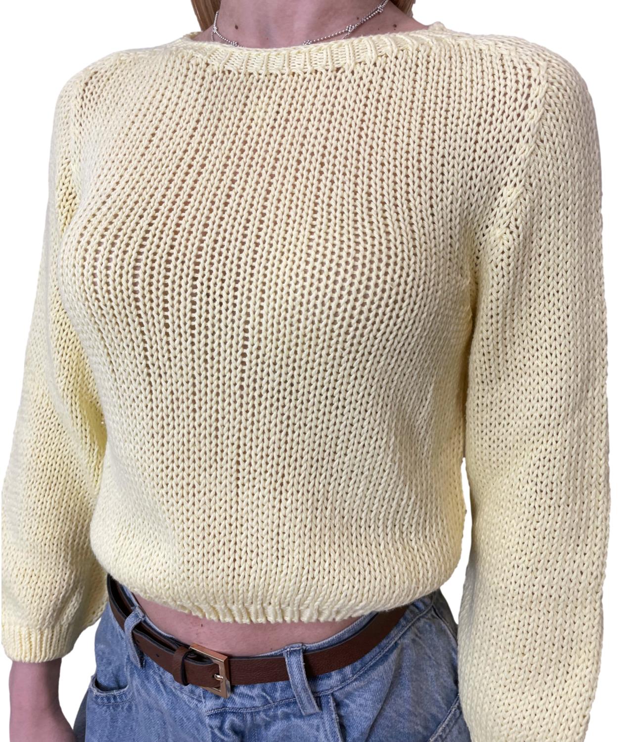 Vicolo Maglia Giallo Donna