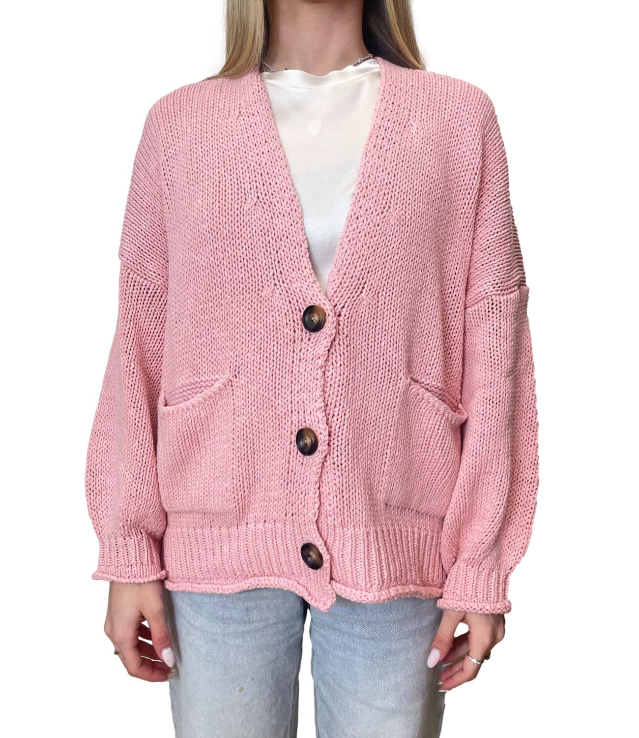 Vicolo Cardigan Rosa Donna