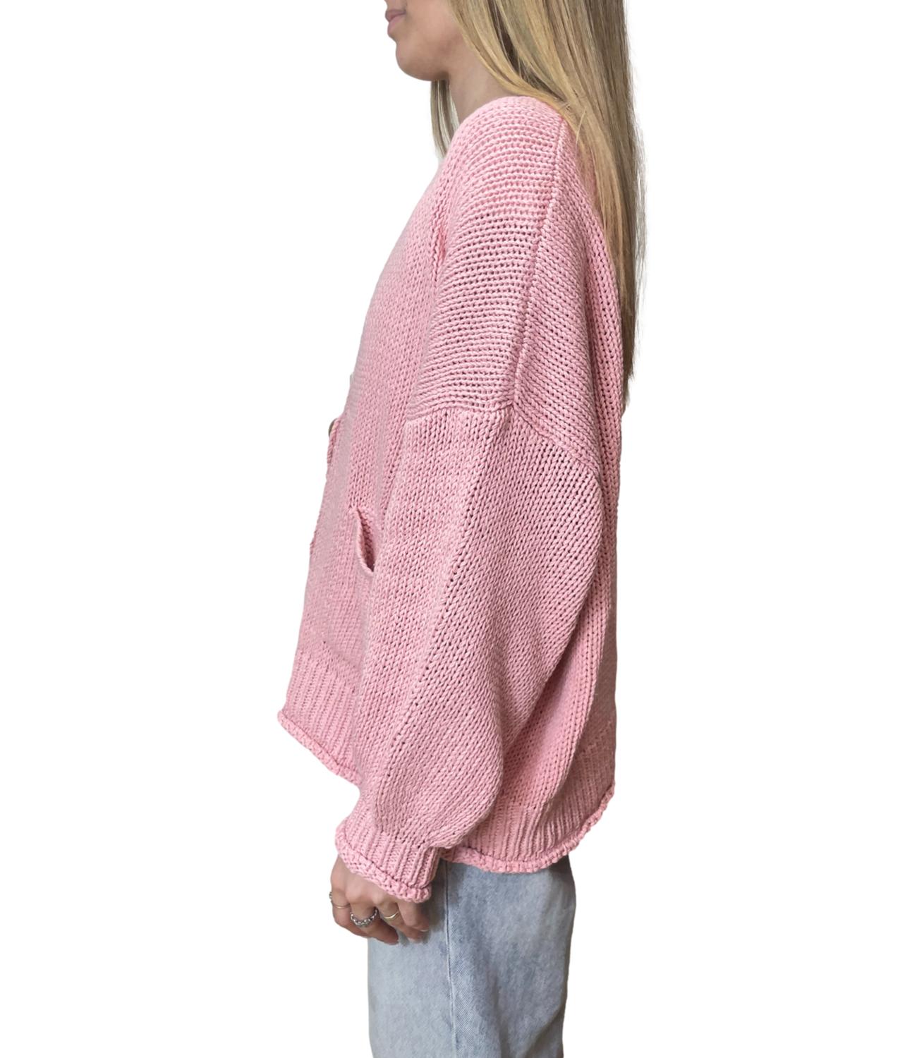 Vicolo Cardigan Rosa Donna