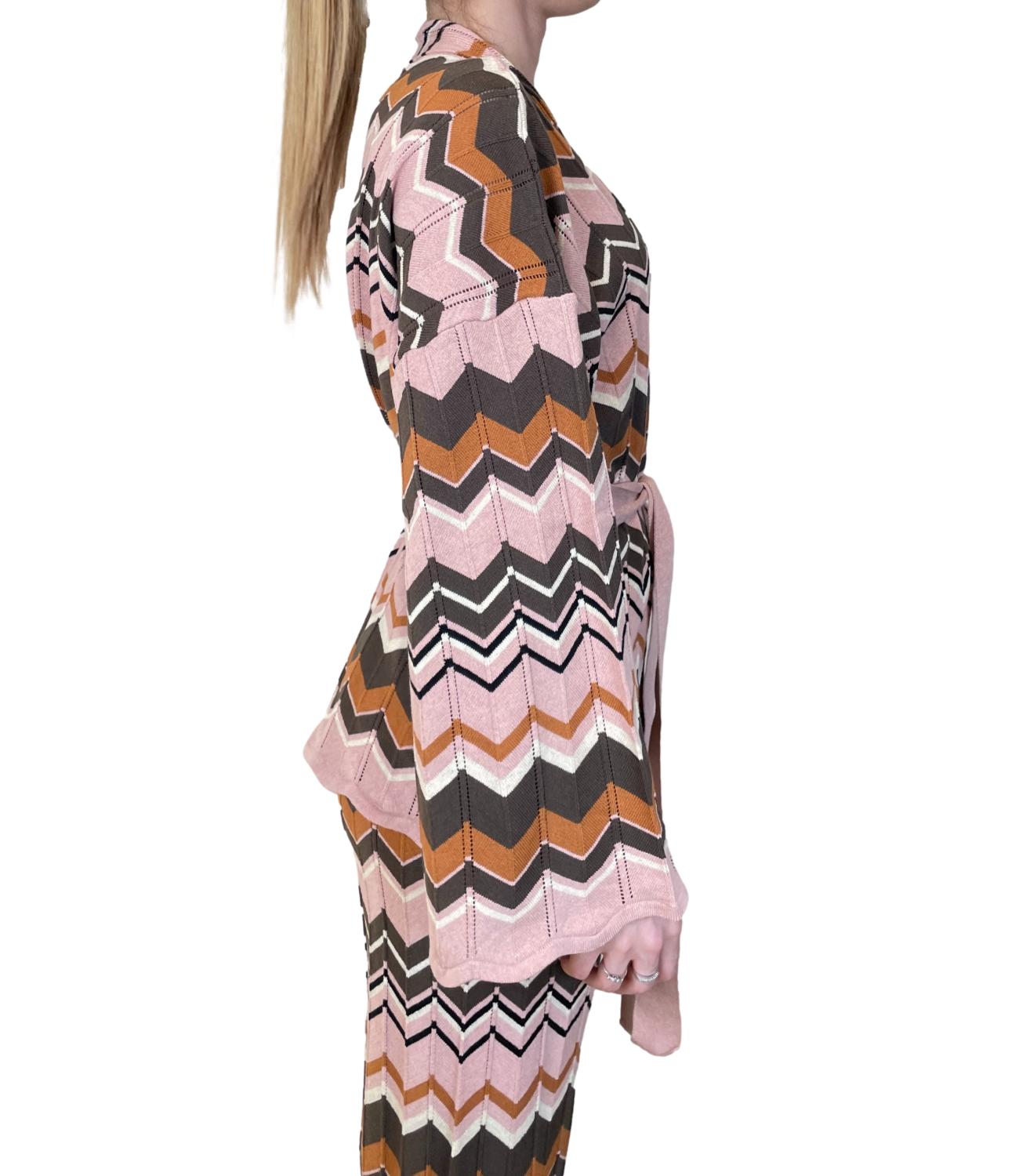 Vicolo Cardigan Kimono Rosa Donna