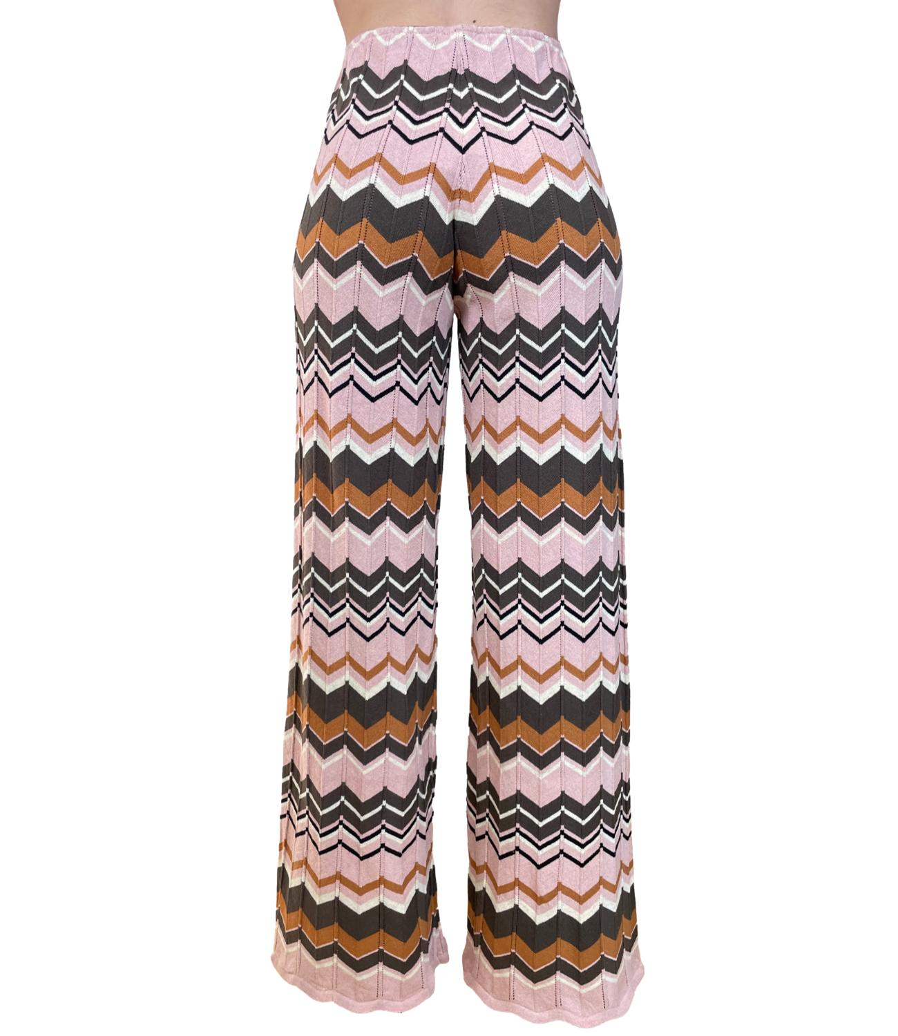 Vicolo Pantalone Fantasia Rosa Donna