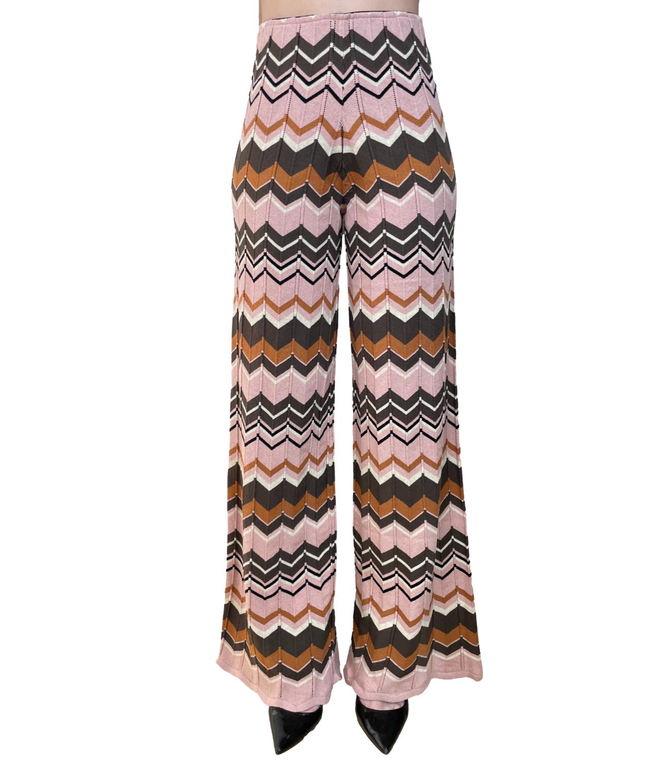 Vicolo Pantalone Fantasia Rosa Donna
