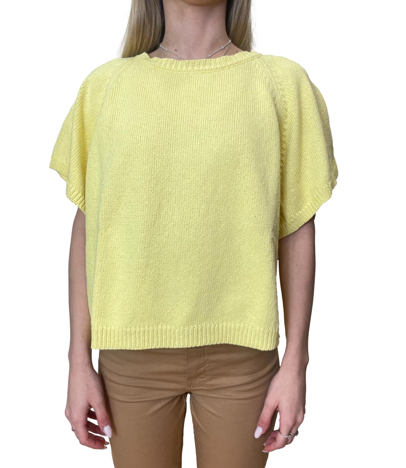 Vicolo Maglia Over Giallo Donna