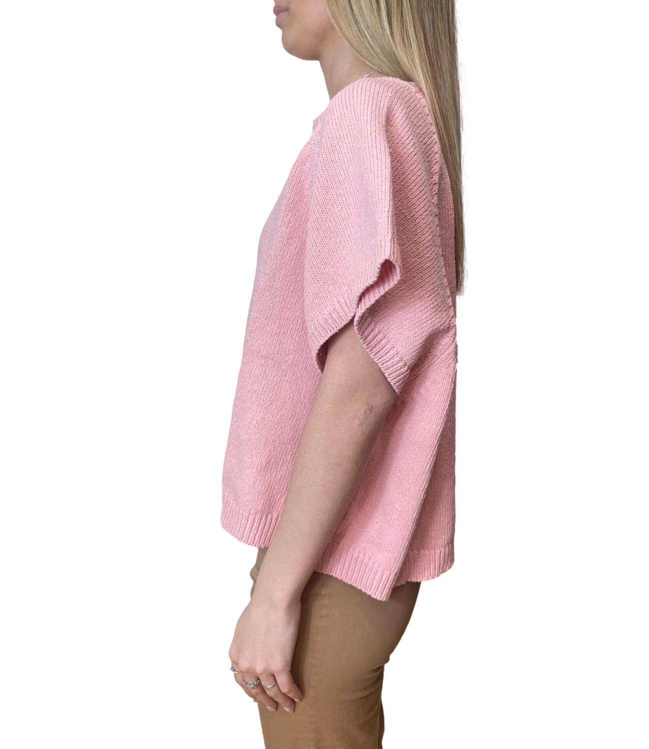 Vicolo Maglia Over Rosa Donna