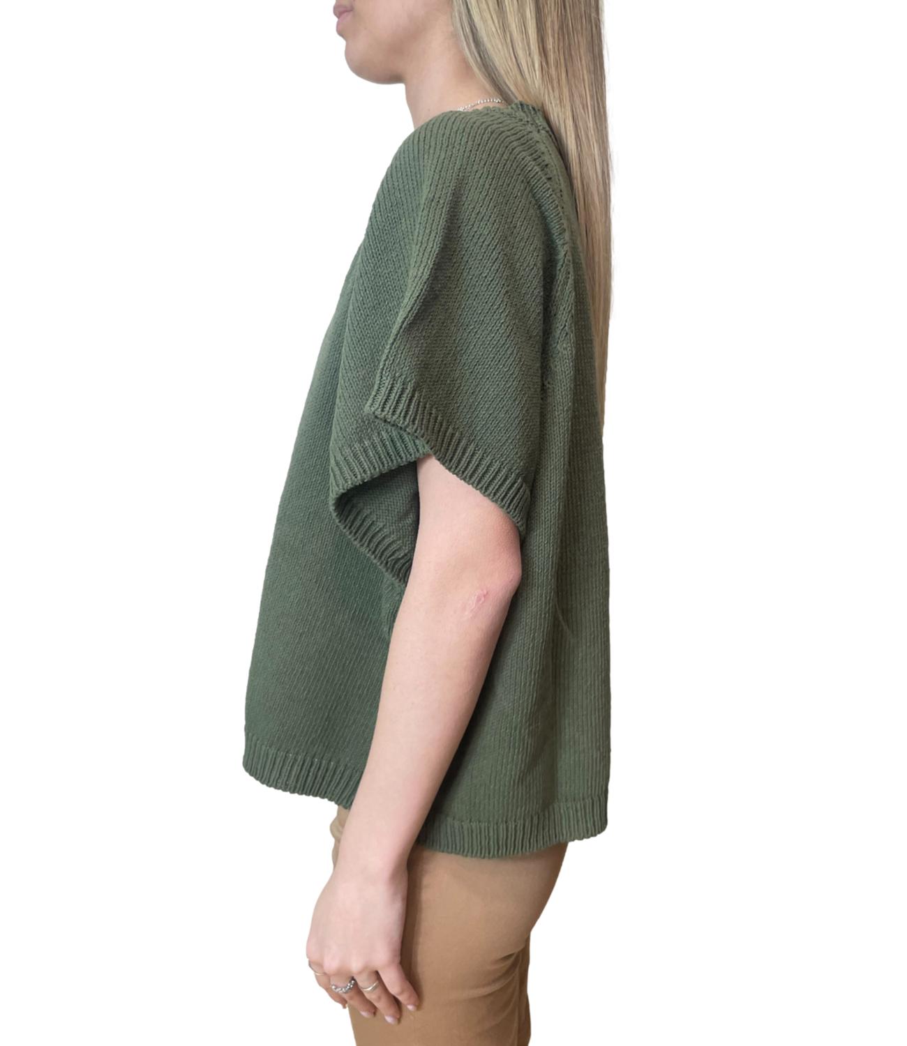 Vicolo Maglia Over Militare Donna