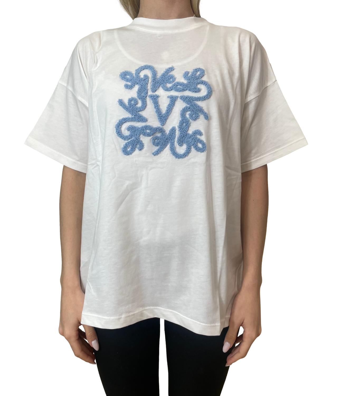 Vicolo T-shirt Logo Blu Donna