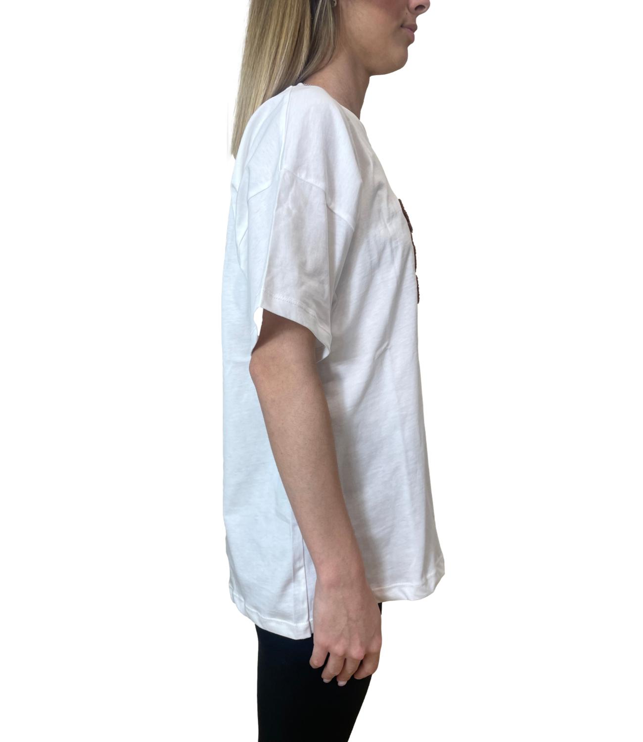 Vicolo T-shirt Logo Giallo Moro Donna