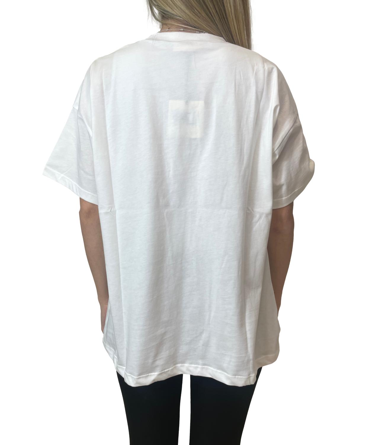 Vicolo T-shirt Logo Giallo Moro Donna