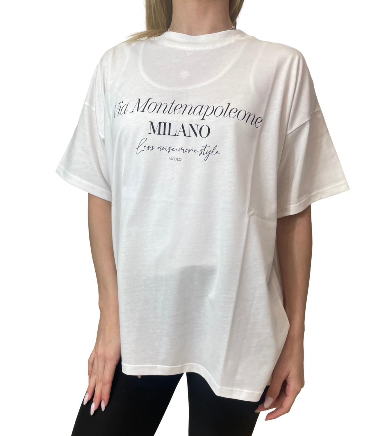 Vicolo T-Shirt Bianco da Donna