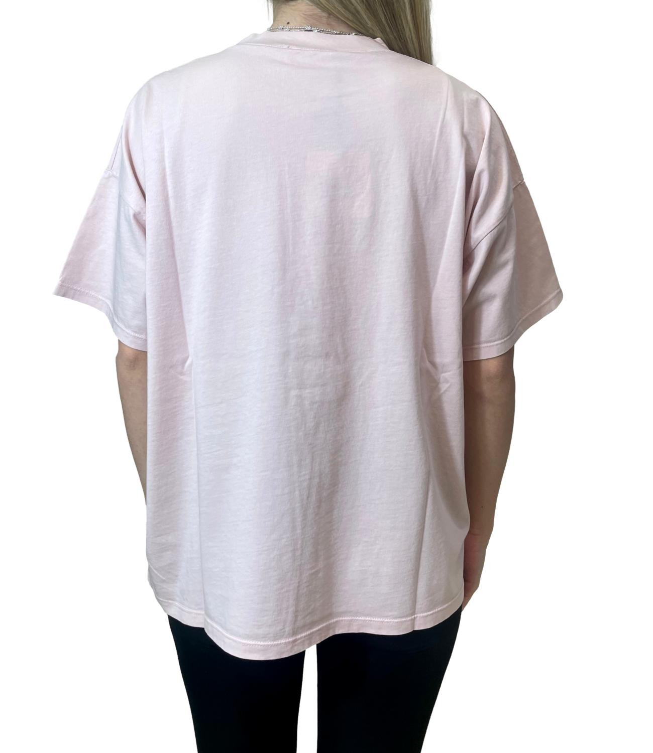 Vicolo T-shirt Stampa Rosa Donna