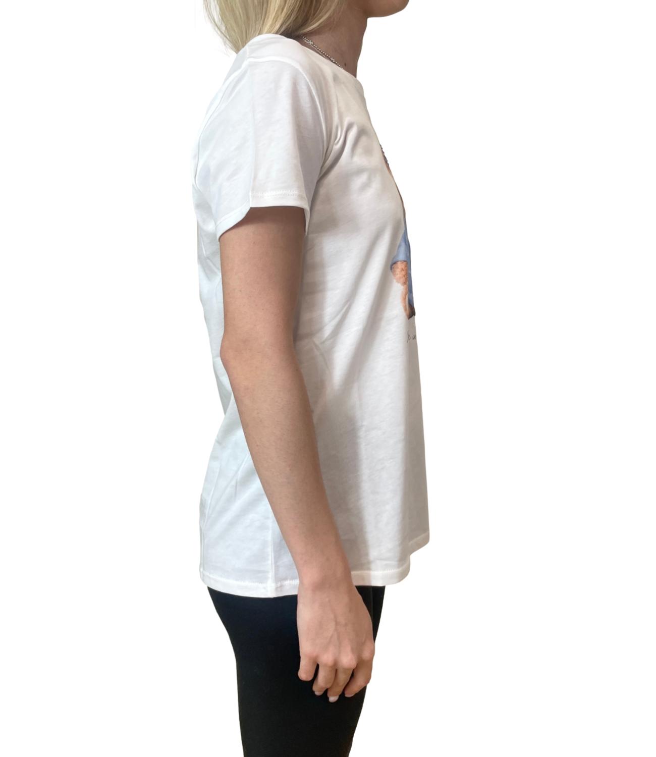 Vicolo T-Shirt Orso Bianca Donna